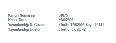 Doğrudan Yabancı Yatırımlar Kanunu